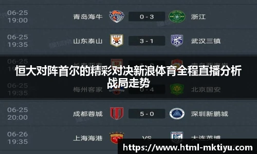 恒大对阵首尔的精彩对决新浪体育全程直播分析战局走势